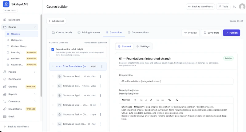 Sikshya LMS – WordPress Course Builder screenshot 6
