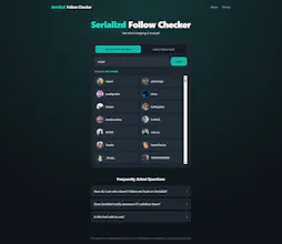 Serializd Follow Checker gallery image