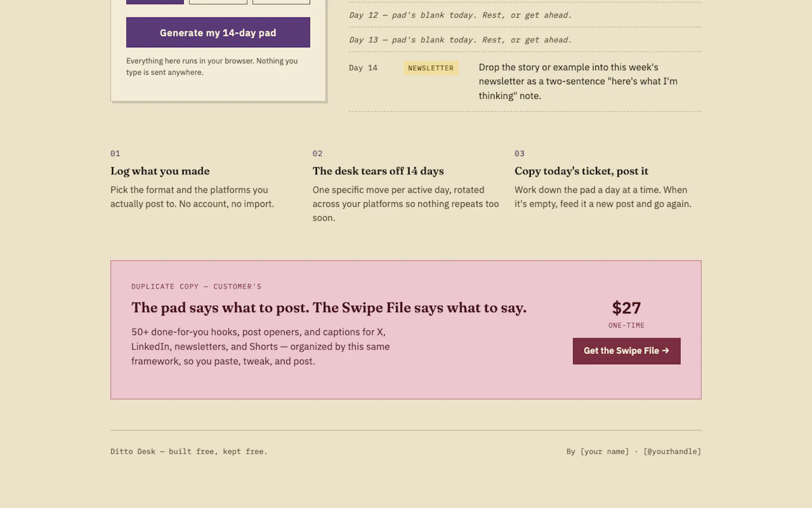 The Ditto Desk screenshot 2