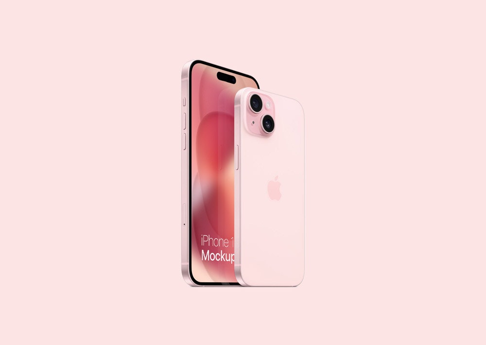 Iphone 15 mới nhất mockup miễn phí psd