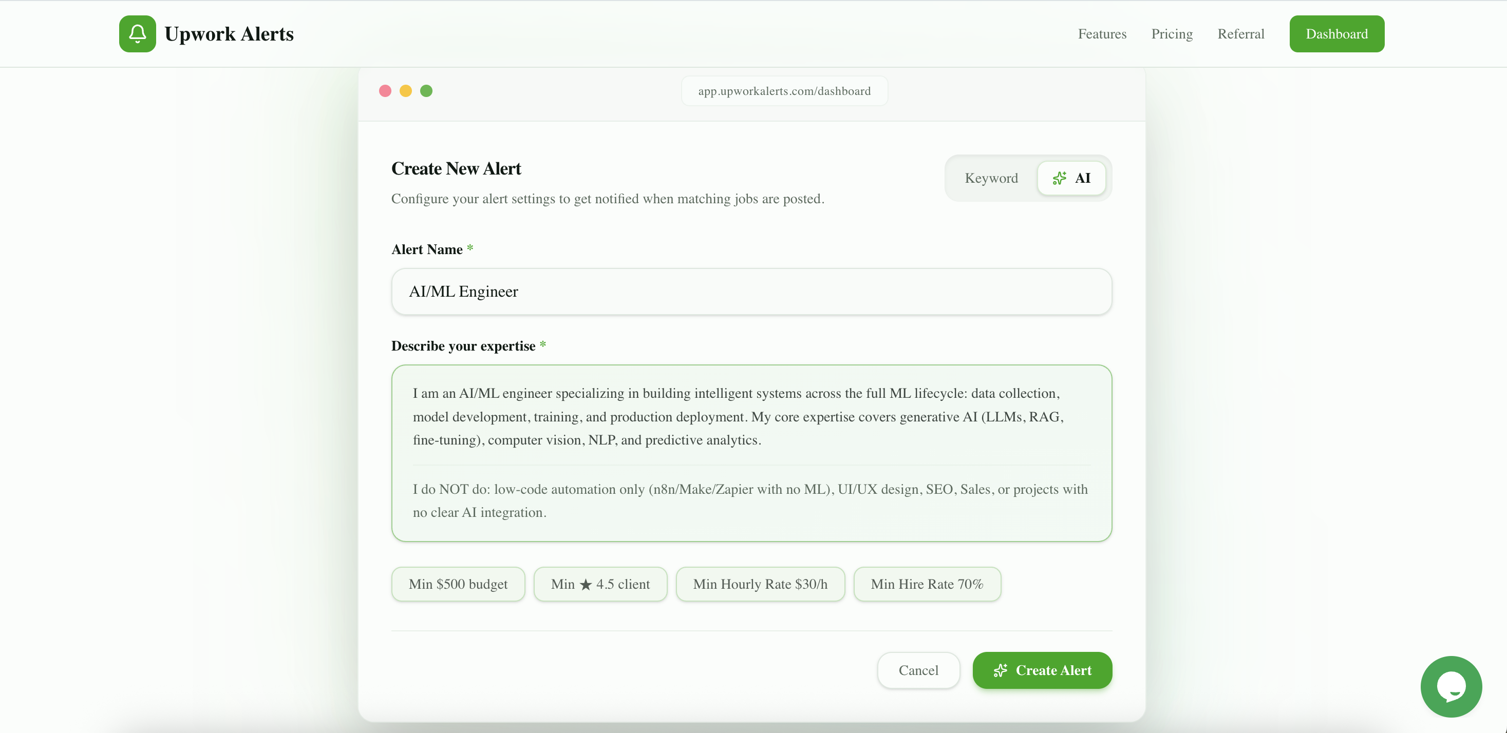 Upwork Alerts gallery image