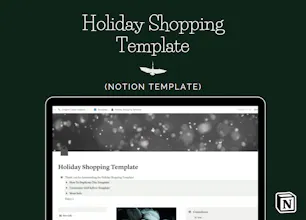 Holiday Shopping Template gallery image