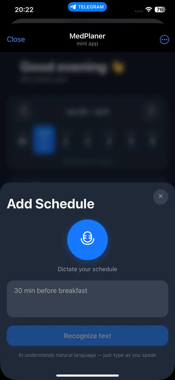 MedPlanner for Telegram gallery image