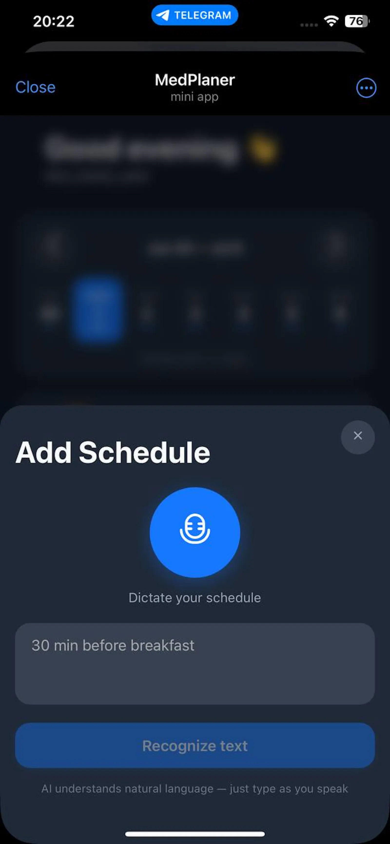 MedPlanner for Telegram screenshot 3
