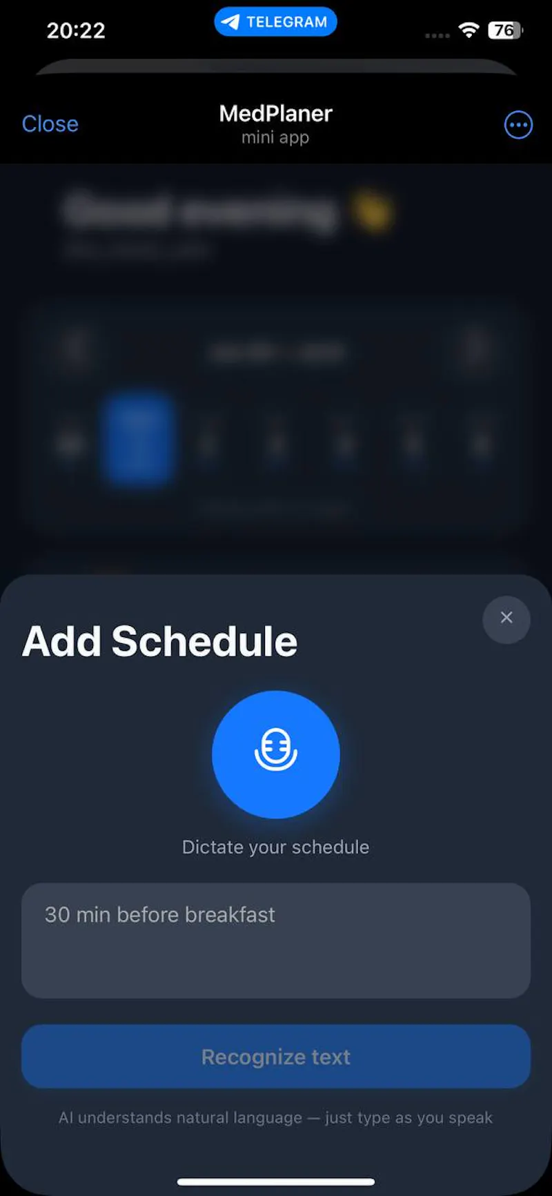 MedPlanner for Telegram screenshot 3