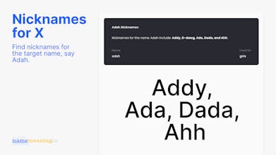 NameSpot v2: NameMeaningIn.com gallery image