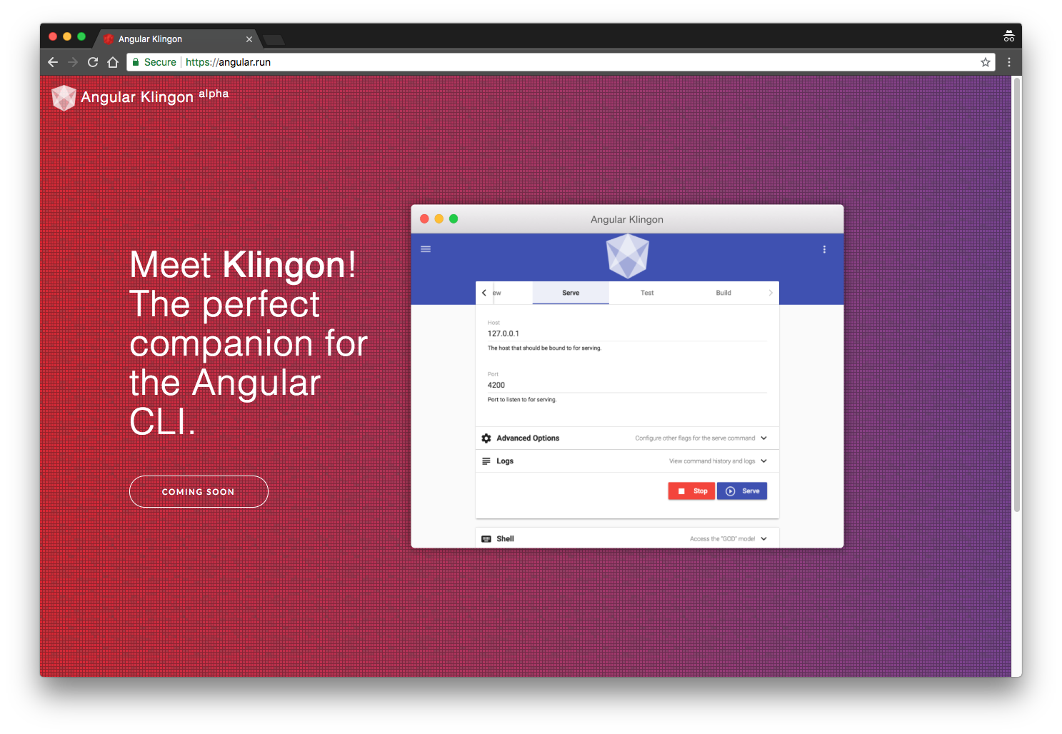Angular Klingon gallery image