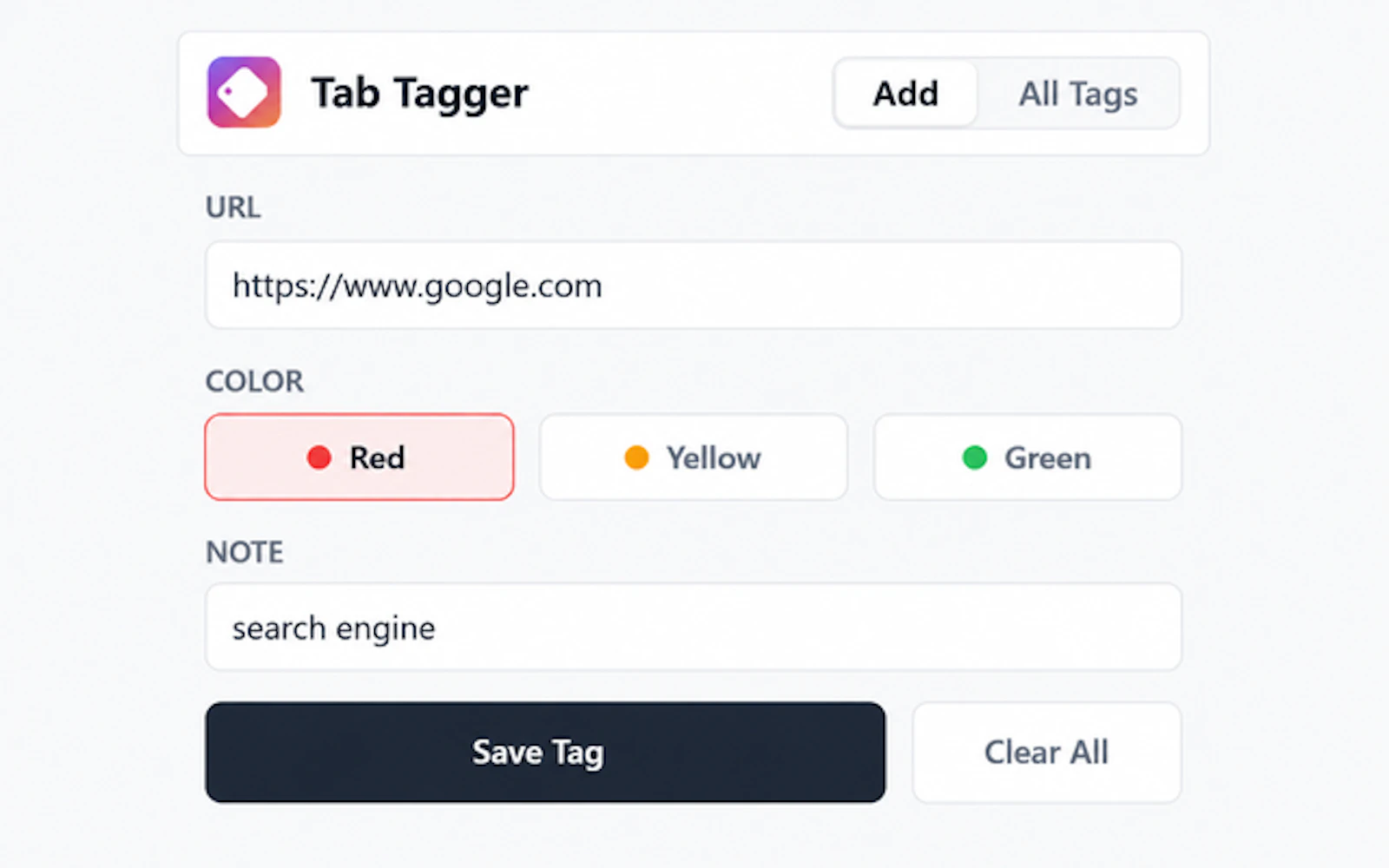Tab Tagger screenshot 4