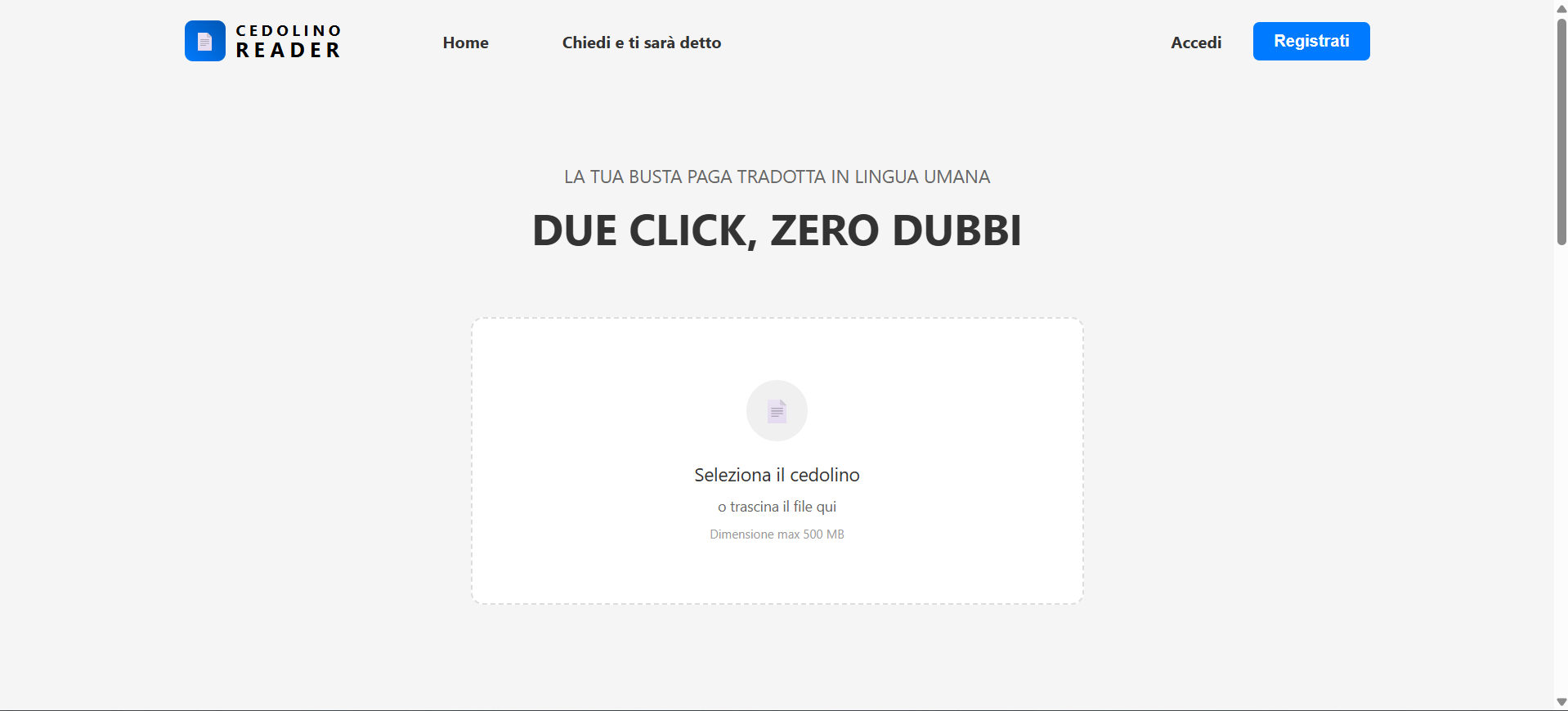 Cedolino Reader gallery image