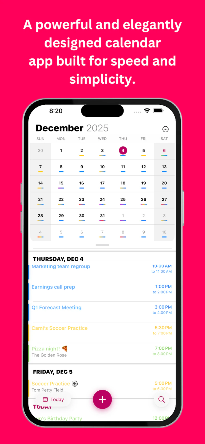 Eventual Calendar screenshot 1