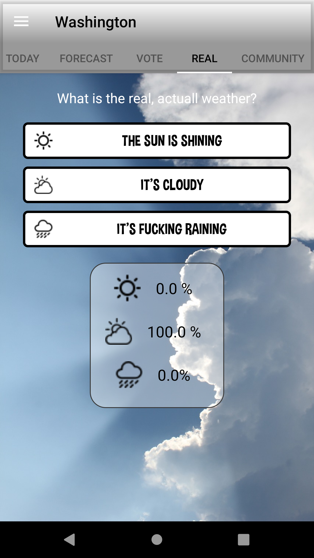 Weather App: Make your own weather gallery image