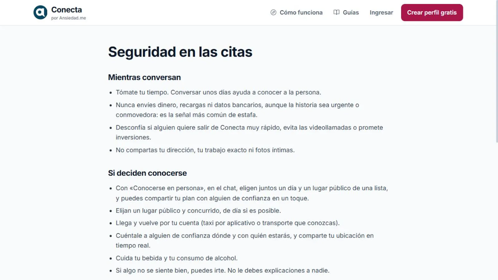 Conecta.ansiedad.me screenshot 2