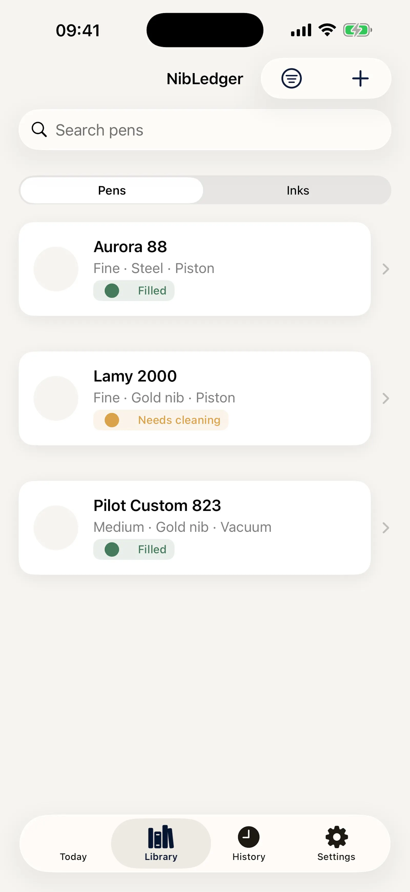 NibLedger screenshot 2