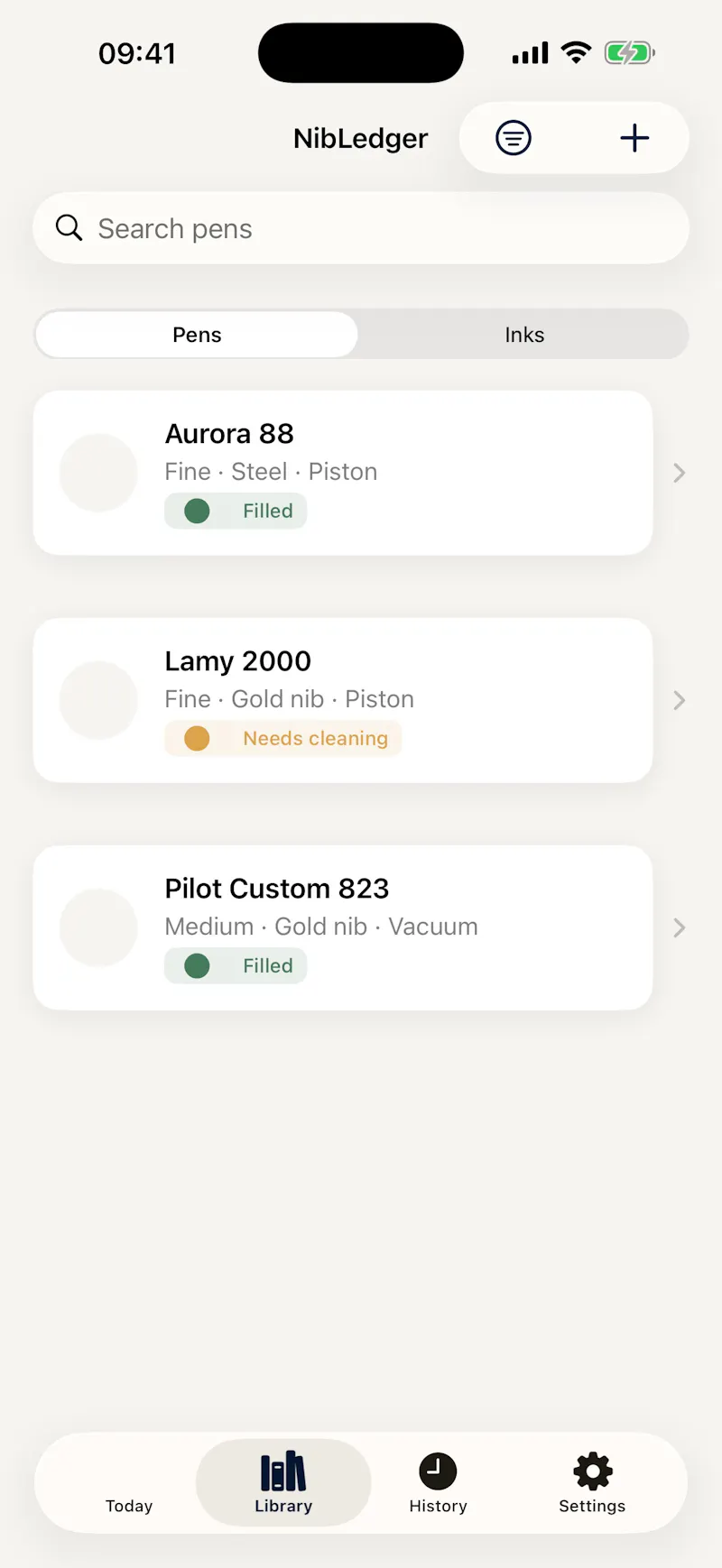 NibLedger screenshot 2