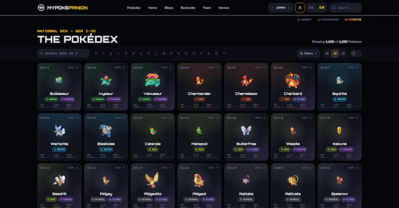 MyPokePanion — Every Pokémon. Alive. screenshot 1