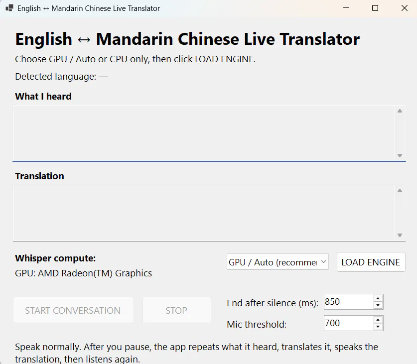 English Mandarin Live Translator Speech gallery image