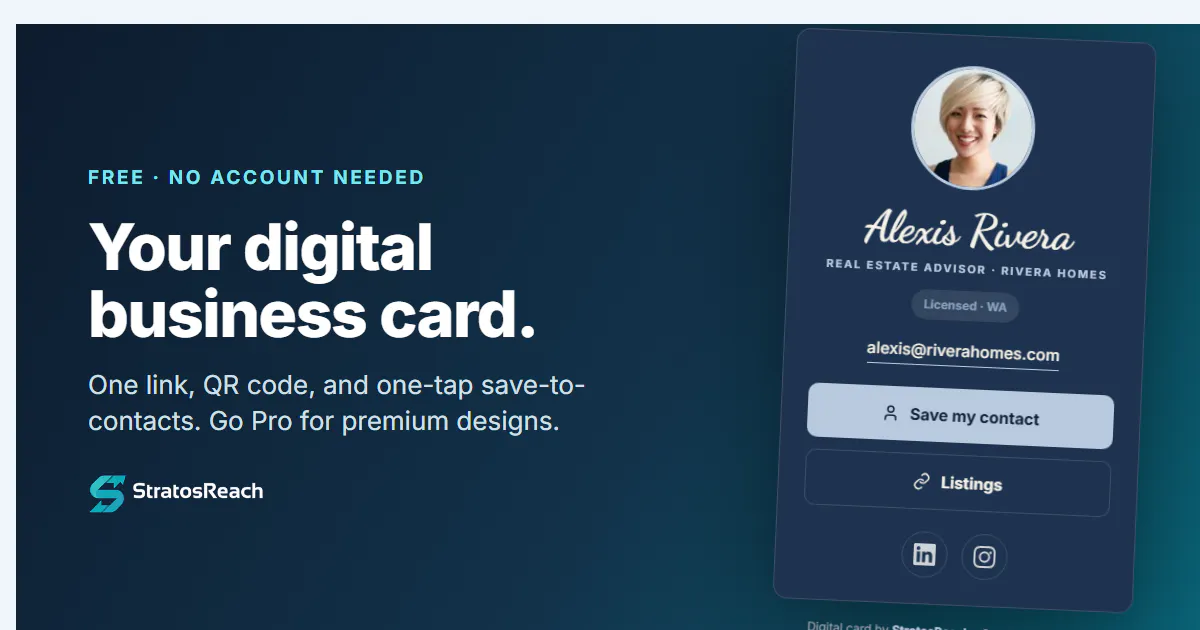 StratosReach Digital Business Card gallery image