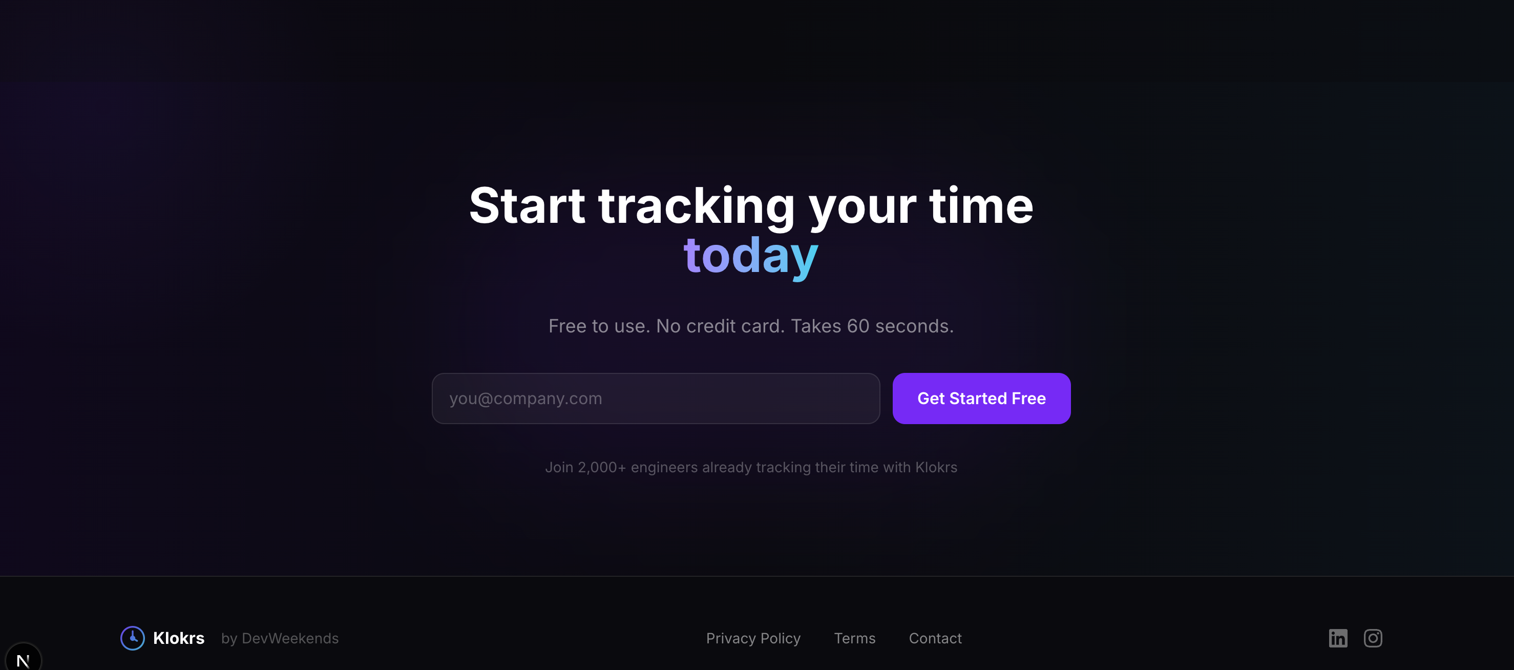 Klokrs — Tab Time Tracker for Engineers gallery image