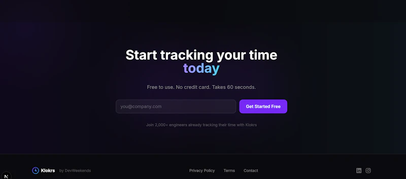 Klokrs — Tab Time Tracker for Engineers screenshot 12