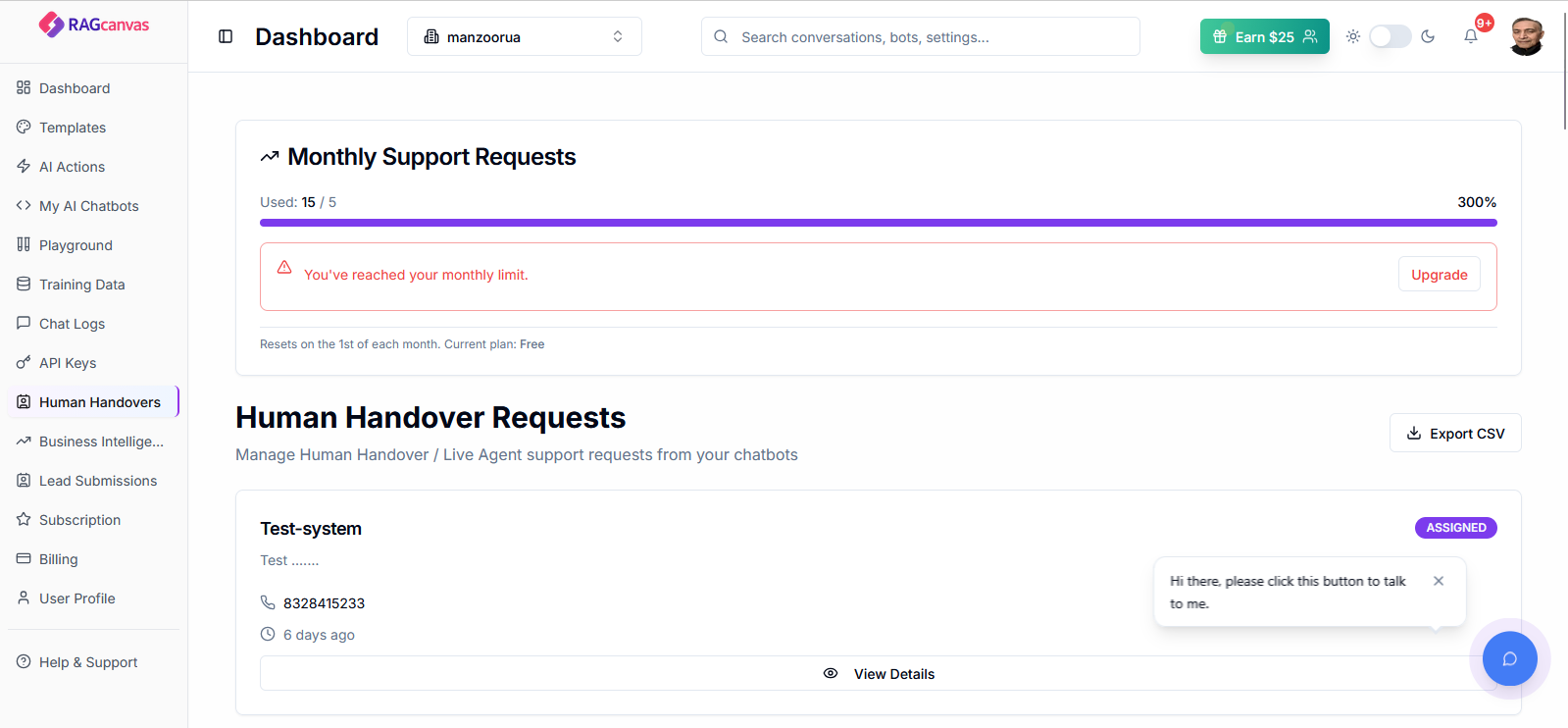RAGcanvas Enterprise AI Chatbot Platform gallery image