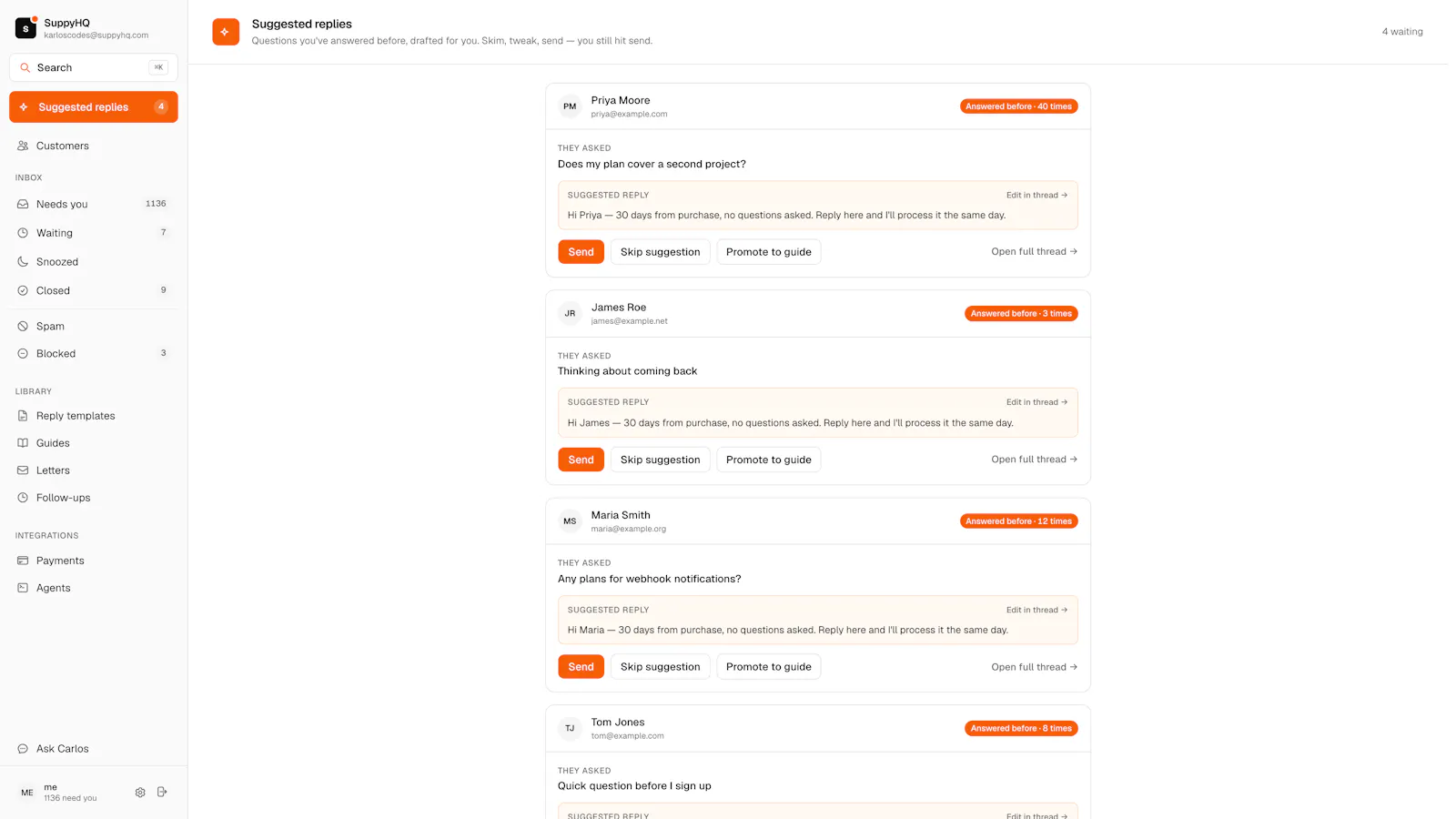 SuppyHQ screenshot 2