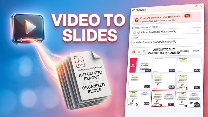 SlideSieve screenshot 1 (video preview)