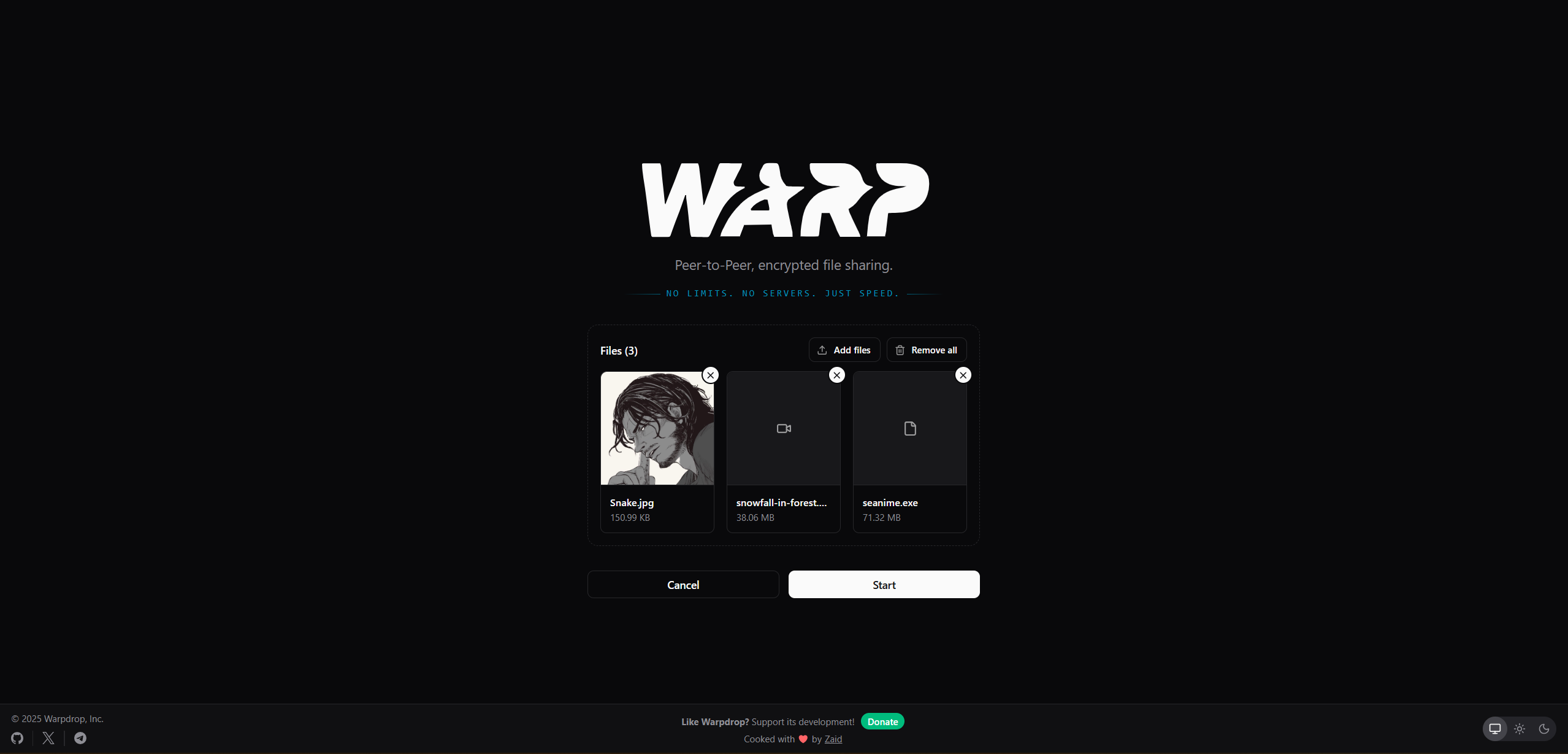 Warpdrop gallery image