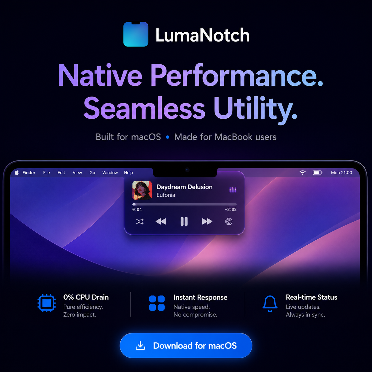LumaNotch - Dynamic Island for macOS gallery image