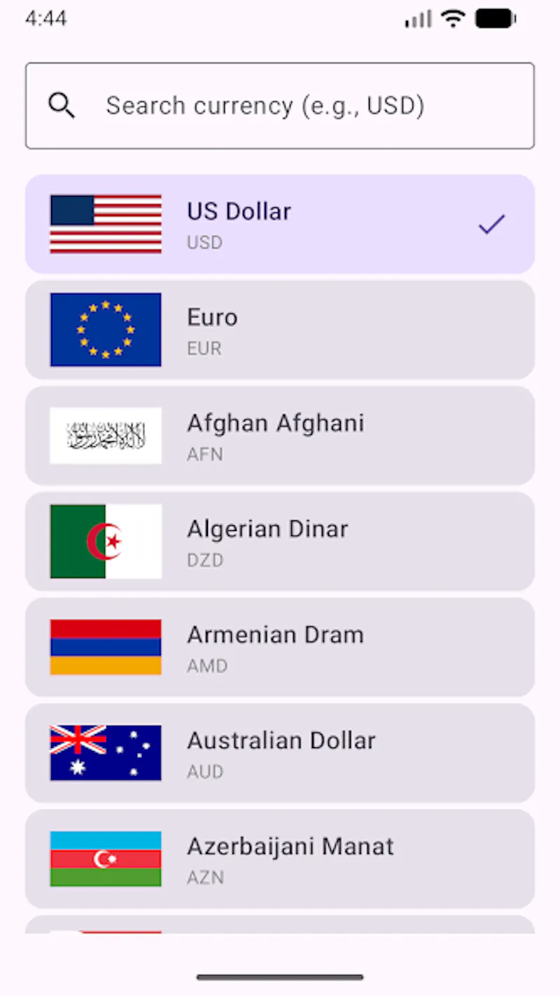 Change Calculator screenshot 2