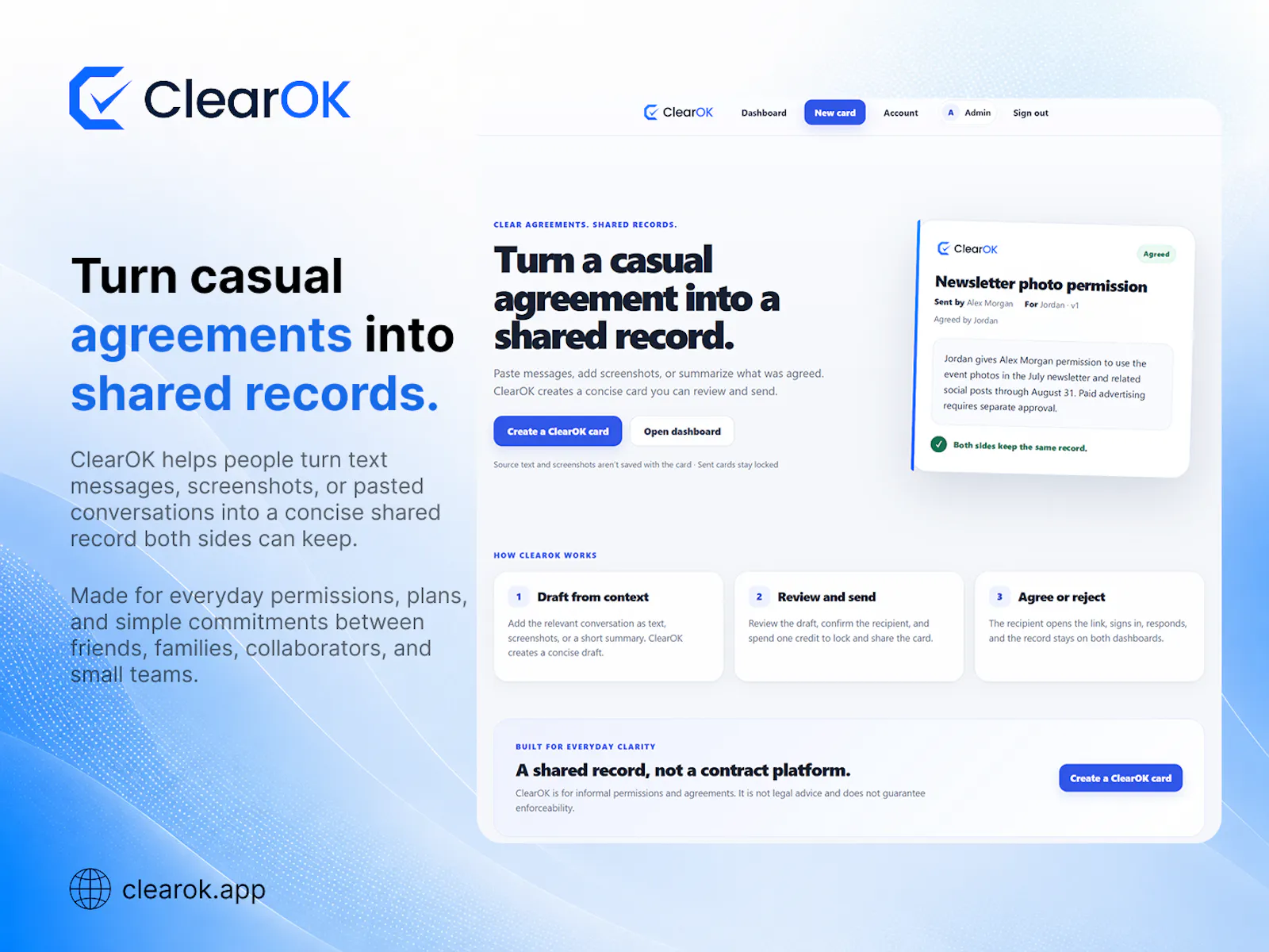 ClearOK screenshot 2