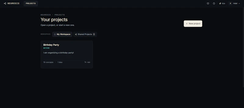 Heuresis.app screenshot 2