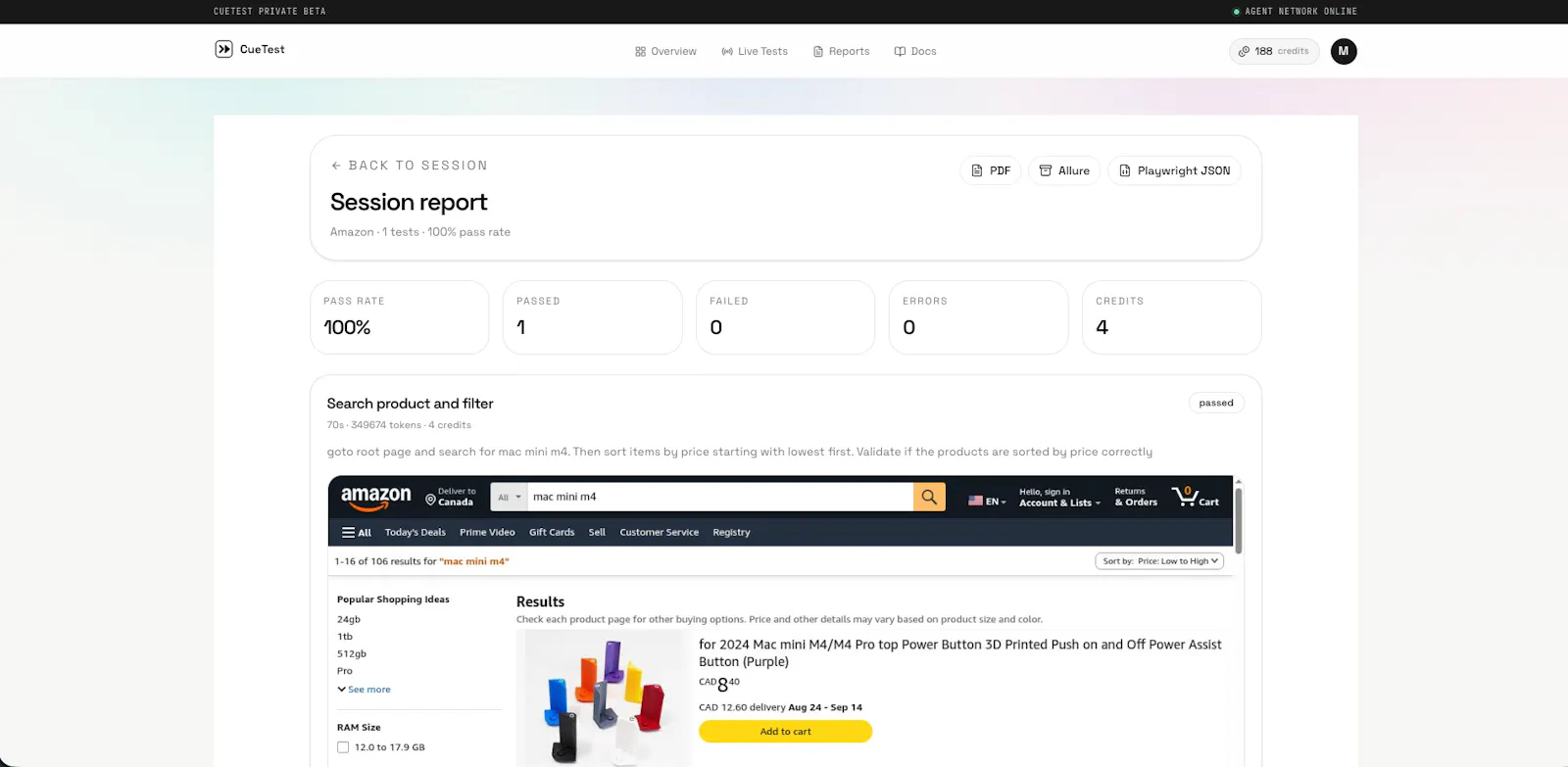 CueTest screenshot 4