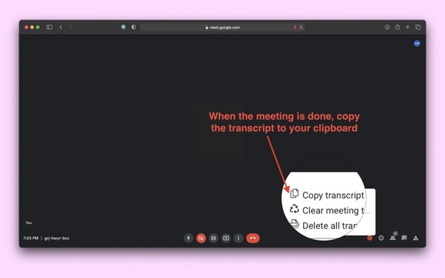 Google Meet Transcripts gallery image