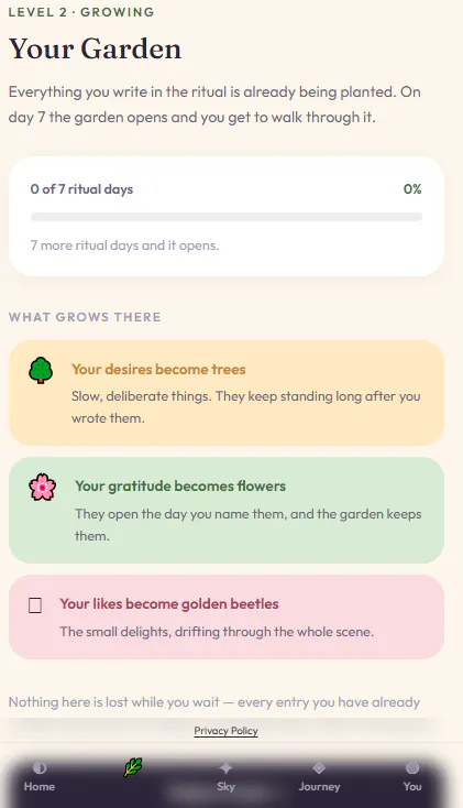 Bloom - daily ritual that grows a garden gallery image