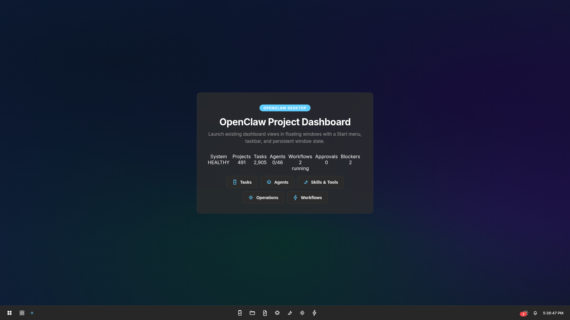 OpenClaw Web Desktop gallery image