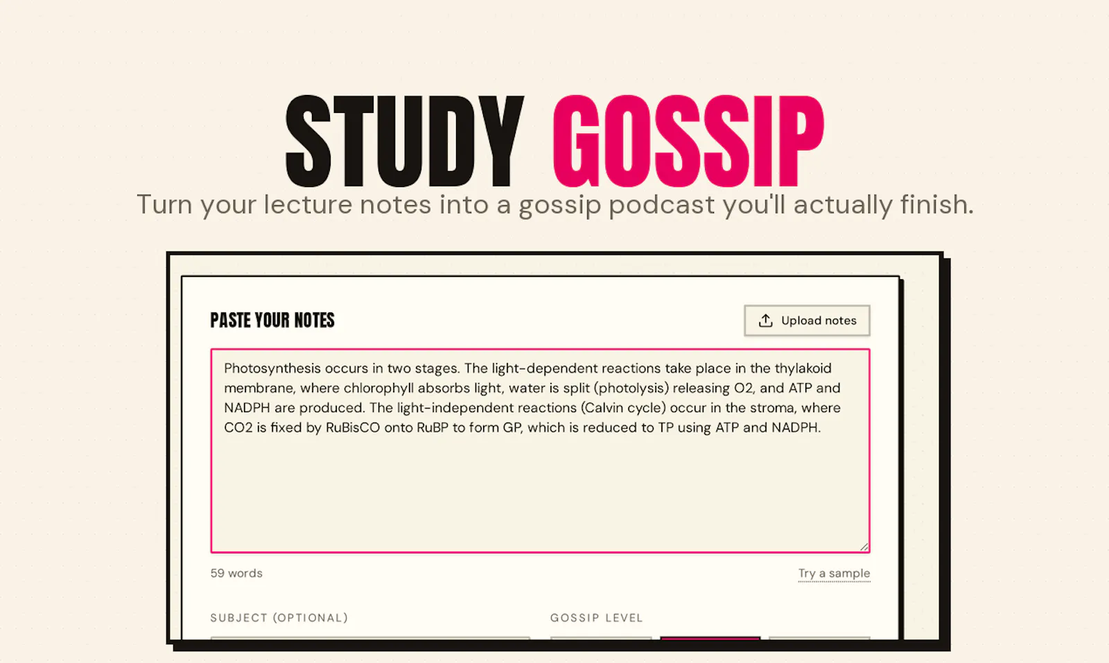 Study Gossip screenshot 2