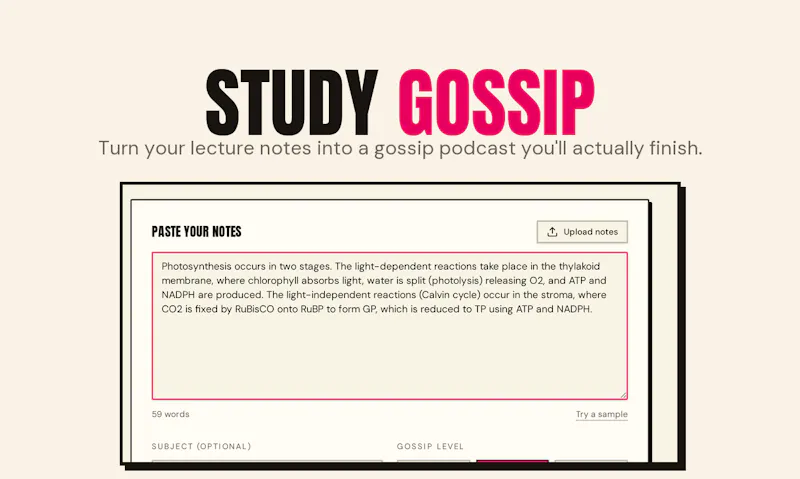 Study Gossip screenshot 2