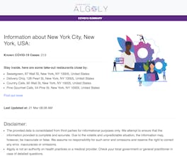 COVID-19 Cases Near Me powered by Algoly gallery image