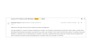 Break into Product Email Course gallery image