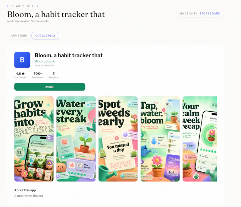 Storeboard screenshot 5