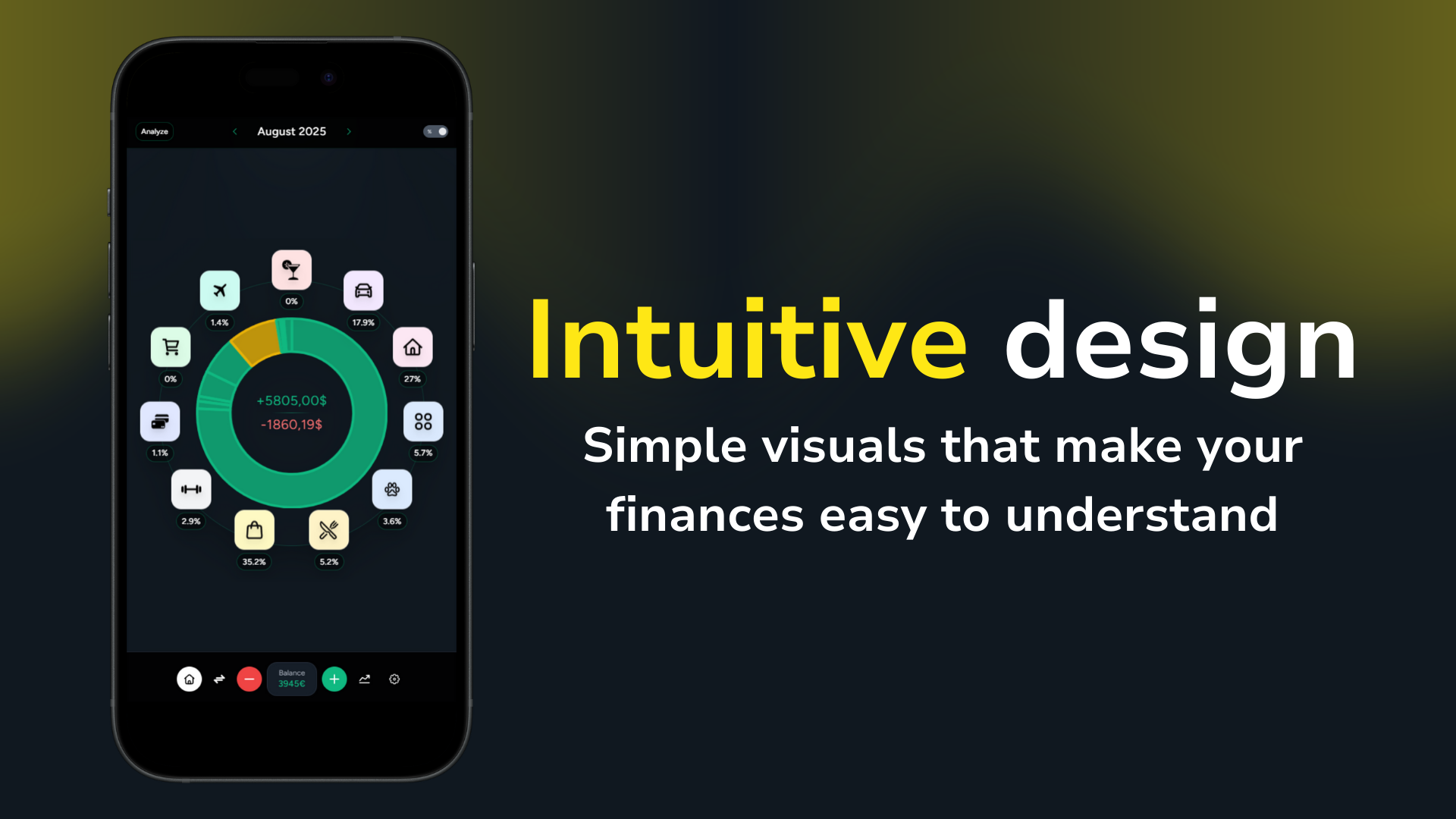 Mídia 2 de Infinitepig - Salve mais inteligente com rastreamento de despesas com IA