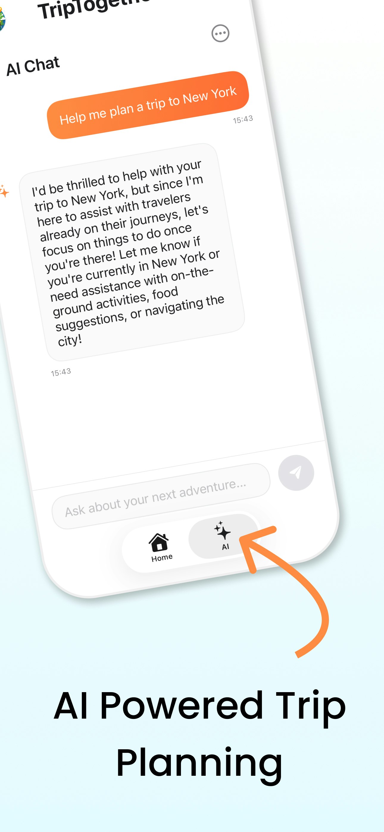 Trip Together: AI Travel Guide - Screenshot 2 showing product features and functionality