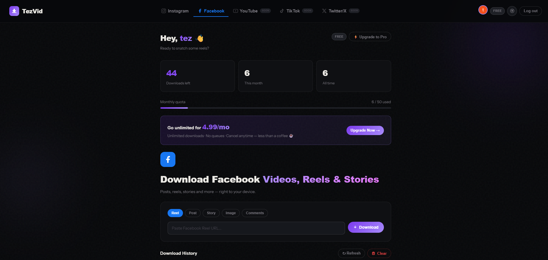 TezVid-Free Insta, FB, YT Video Download gallery image