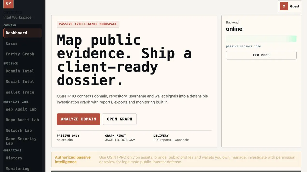 OSINTPRO product