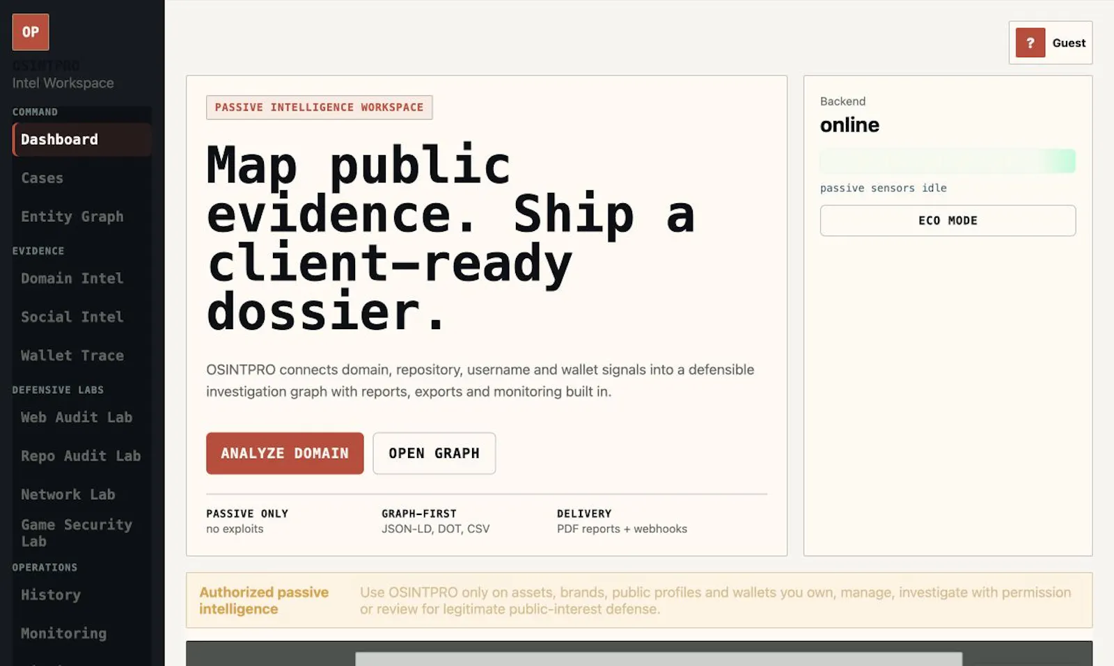 OSINTPRO screenshot 1