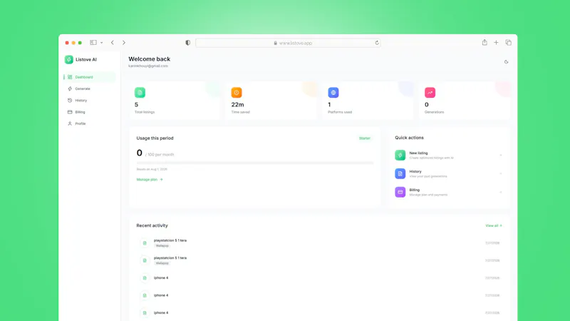 Listove AI screenshot 3