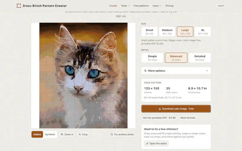 Cross Stitch Pattern Creator screenshot 4