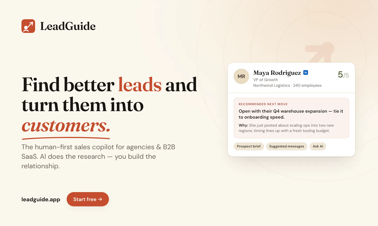 LeadGuide screenshot 1