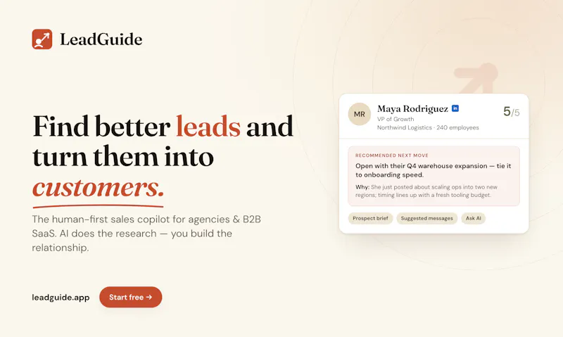 LeadGuide screenshot 1