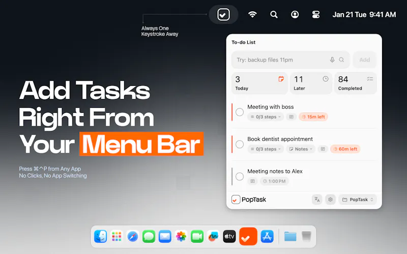 PopTask for Apple screenshot 2